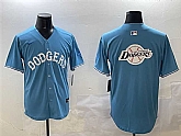 Men's Los Angeles Dodgers Team Big Logo Light Blue Limited Stitched Jersey,baseball caps,new era cap wholesale,wholesale hats